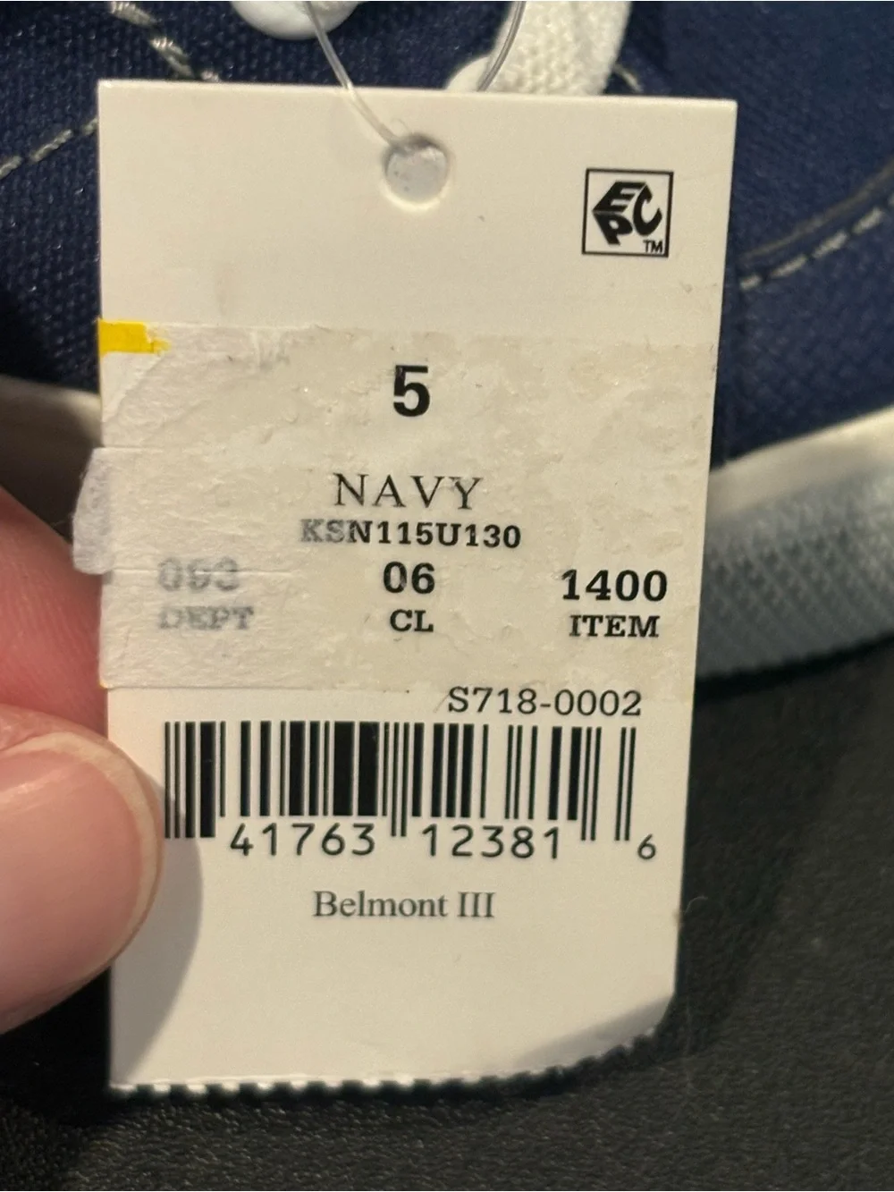 See Kai Run Basics Toddler Belmont Sneakers - Navy Blue 5T
